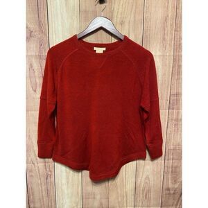 Sweet Romeo S deep red Nordstrom Crewneck Pullover NWT Classic Casual sweater